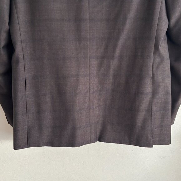 $1800 Canali Brown Check Wool Sport Coat / Blazer Surgeon’s Cuffs- 42 - Picture 12 of 12